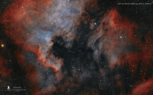 TS-Photoline 60/360 ; Sky-Watcher EQ6-R Pro; ZWO Guidescope Mini 30mm: ZWO Asi120MC; Kamera: Omegon veTEC571C; Filter: Optolong L-eXtreme 2″; mini PC mit Stellarium / N.I.N.A / SharpCap und PHD2